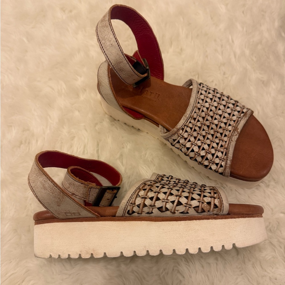 Bedstu Brisa leather platform sandals